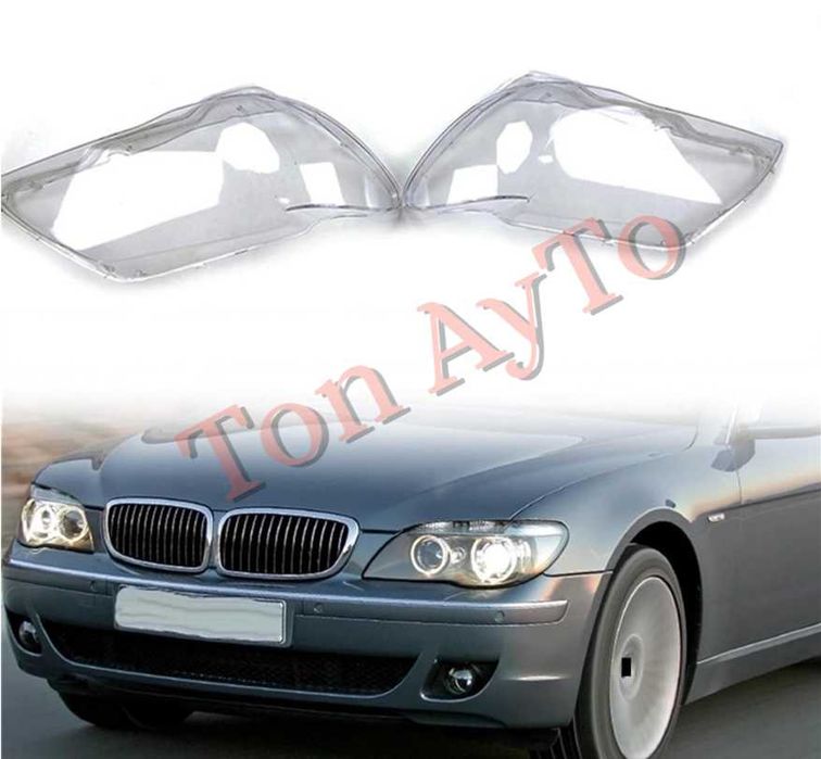 Стъкла Капаци БМВ BMW 7 Е65 Е66 Фейслифт 2005 - 2008 Стъкла Фарове