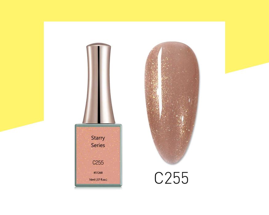 Професионален UV/LED брокатен гел лак серия "Starry" CANNI - 16 мл.