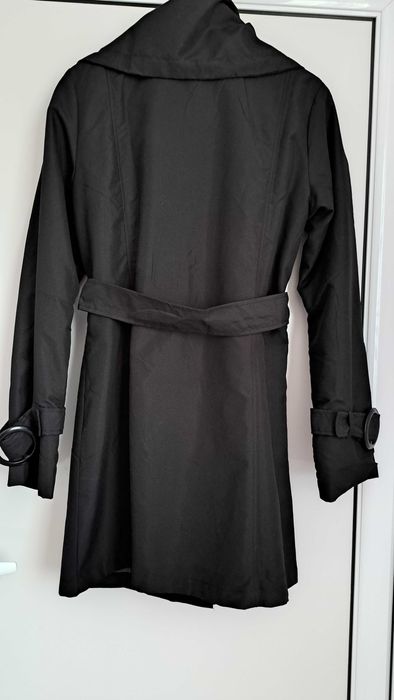 Нов черен дамски шлифер