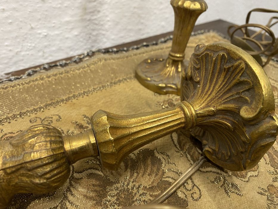 Бронзови лампи Франция 1950 1965 класически стил