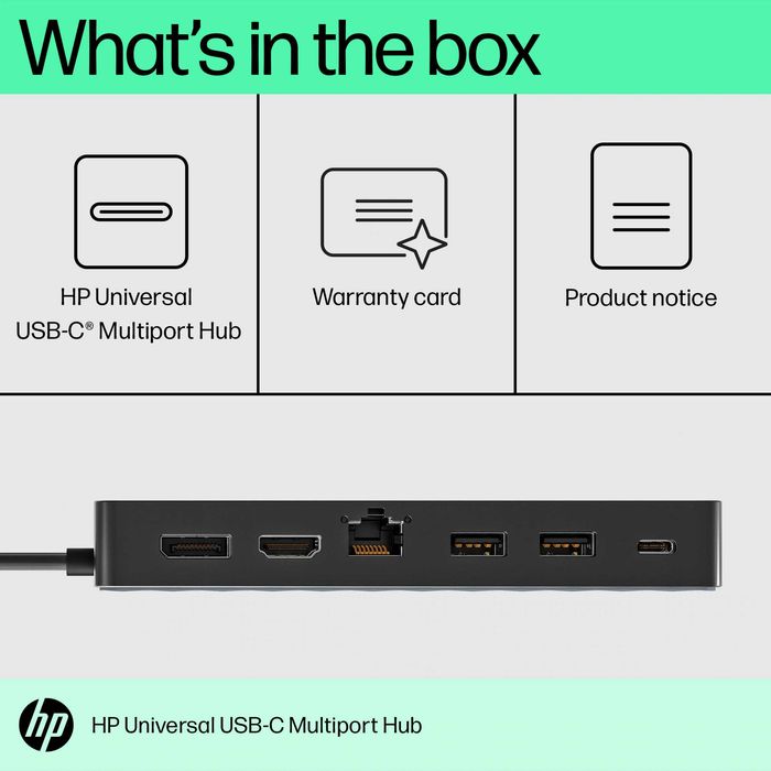 Докинг станция HP Universal USB-C multiport hub 4K + Гаранция