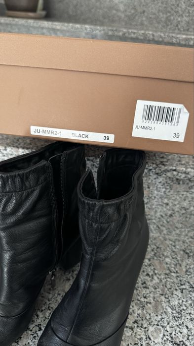 Дамски кожени боти с цип, EU 39