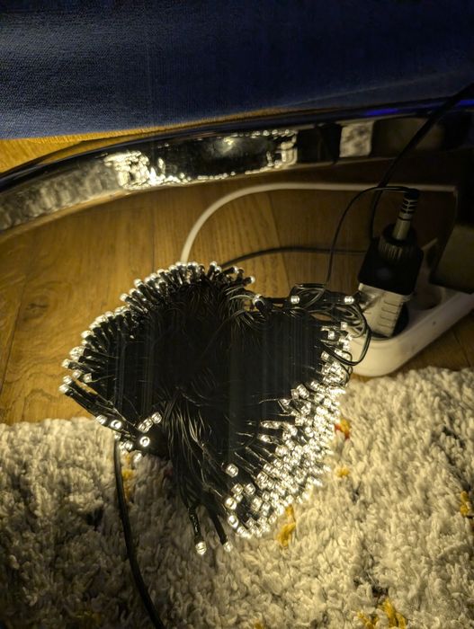 Instalație Led 50M 500 leduri lumină caldă