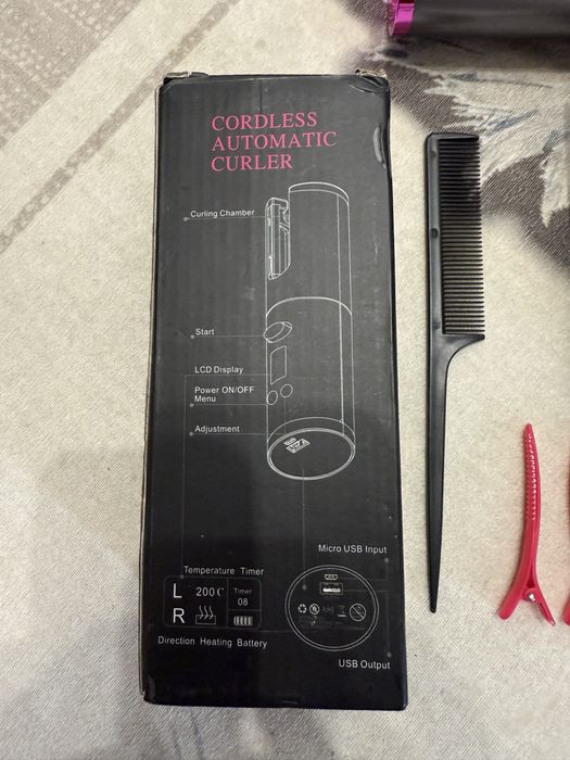 Безкабелен уред за къдрене на коса