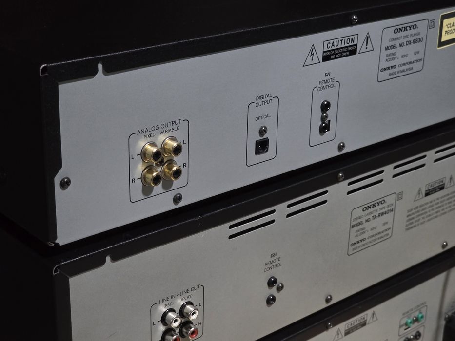 Linie audio ONKYO receiver TX-9031rds, dublu deck , cd-player dx-6830