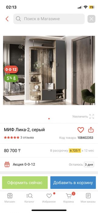 Прихожая стильная