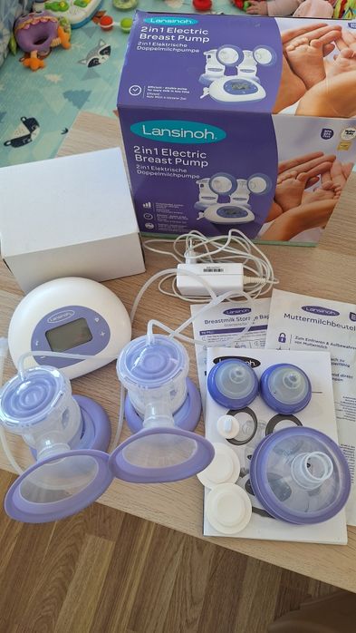 Pompă de sân electrică 2 în 1 Lansinoh