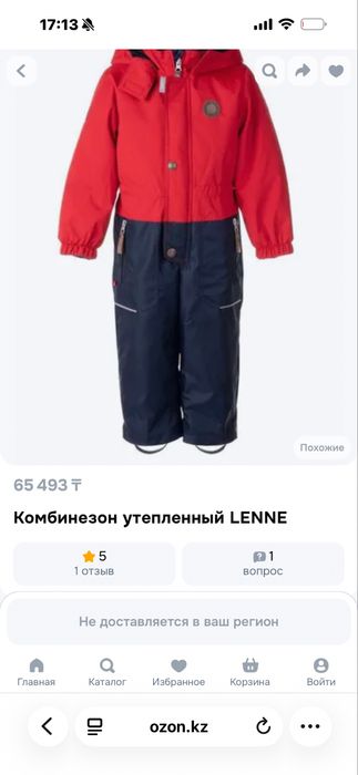 Зимний комбинезон фирмы Lenne