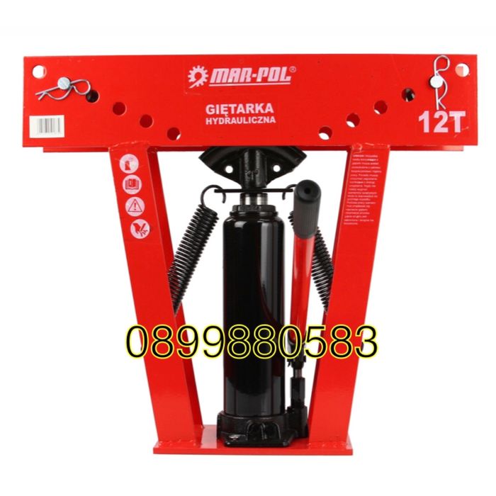Хидравличен тръбогиб с 6 броя накрайници 12 тона Mar-Pol