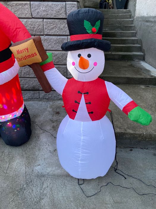 Надуваем светещ снежен човек - 1.20 см височина