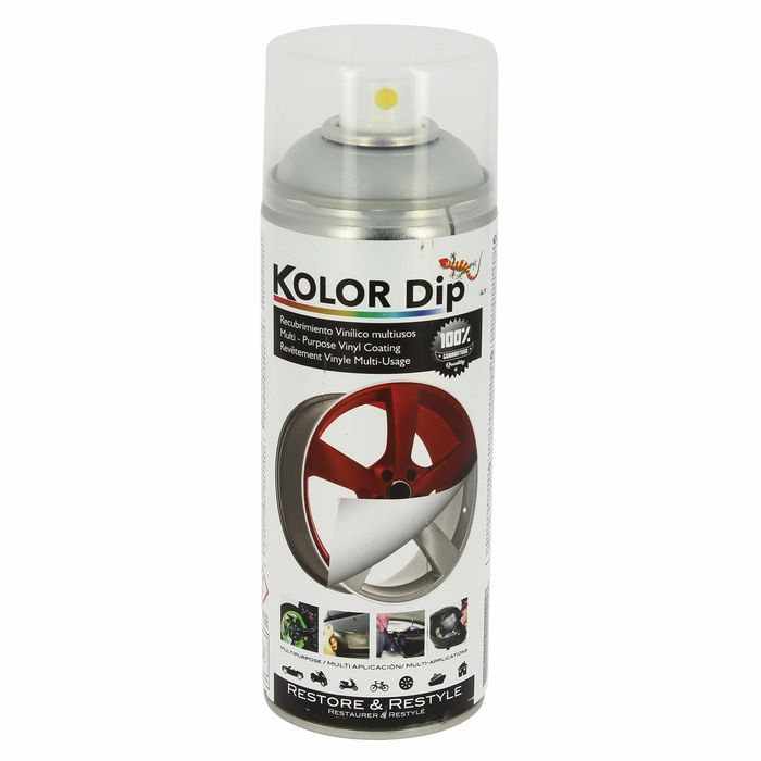 Spray vopsea cauciucata Kolor Dip Auminiu Metalic Perlat 400ml