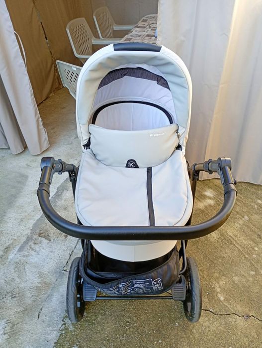 Căruț Krausman – Carucior 3 in 1 Combo Max Light Grey – Testat ADAC