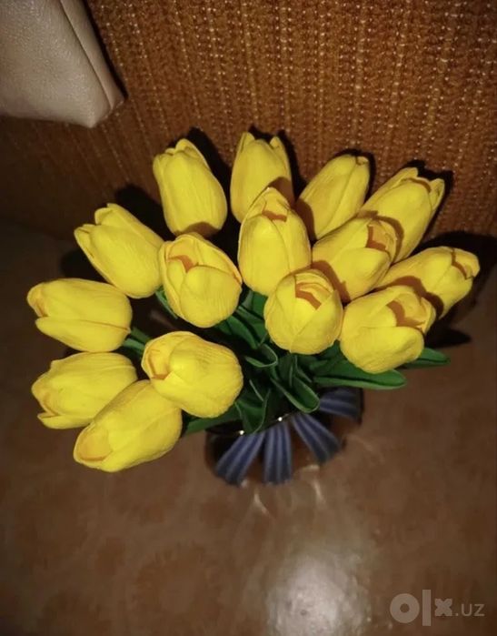 Тюльпаны жёлтые искусственные