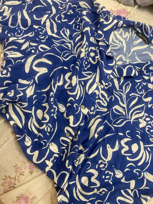 Голубая рубашка,оверсайс