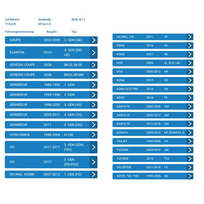 Jante 16 Hyundai 5 x 114.3  R16  sau R17