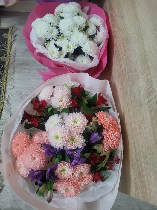 Свежие букеты по 5000 тг