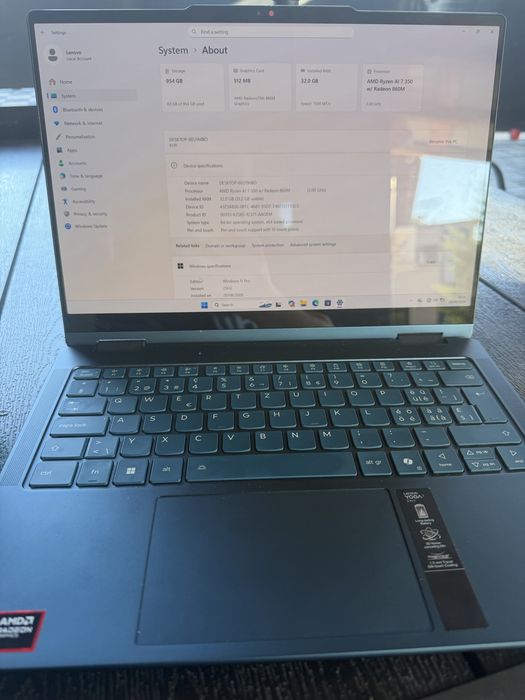 Lenovo yoga 7 ca nou