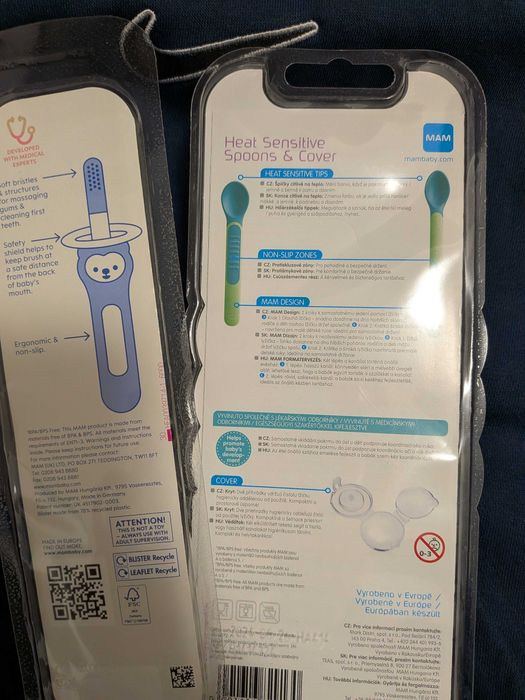 Бебешки лъжички и четка за зъби Mam