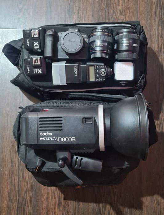 Vand kit Canon plus setup foto studio