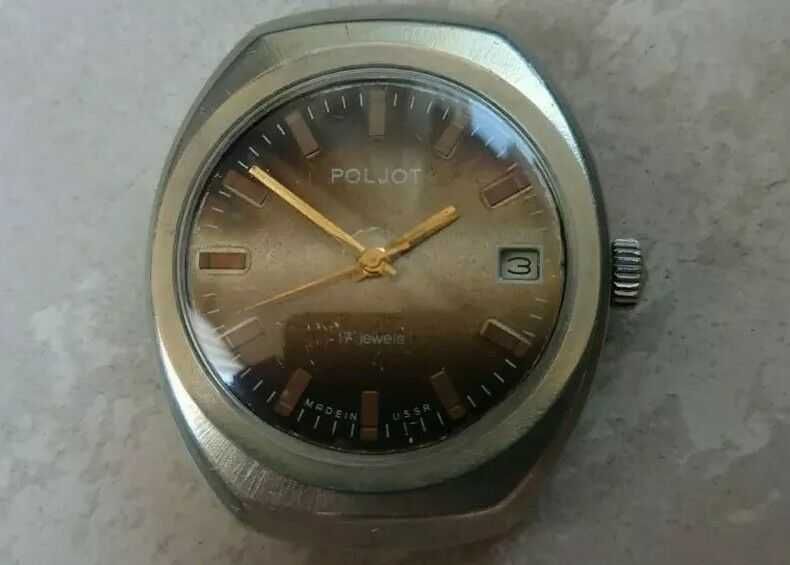 Оригинален СССР Poljot 17 диаманта, профилактиран, прекрасно състояние