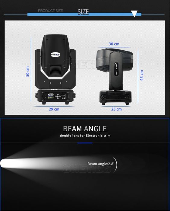 Moving Head Beam 7R 10R 20R 275W lumini scena formatie