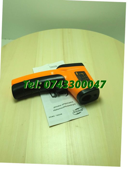 Aparat Temperatura Ir Ir Senzor Infrarosu Cu Afisaj Digital Laser -50 / +360 Grade Pentru Masurarea Temperaturii Fara Contact In Domeniul Indicat
