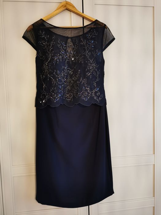 Rochie de seara, de ocazie bleumarin, mărime L