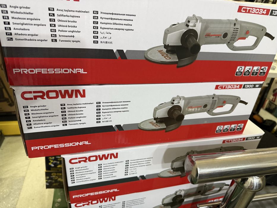 Болгарка Crown 180мм.(кровн/crawn)балгарка/balgarka
