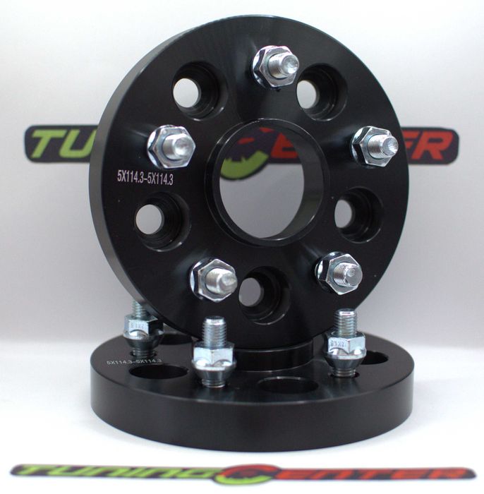 Set 2Flanse Distantiere Negre 5x114,3 24mm dedicat Honda LR Freelander
