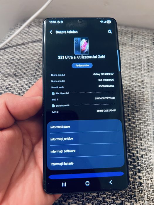 Samsung Galaxy S21 Ultra 5G – 128 GB – 12 GB ram