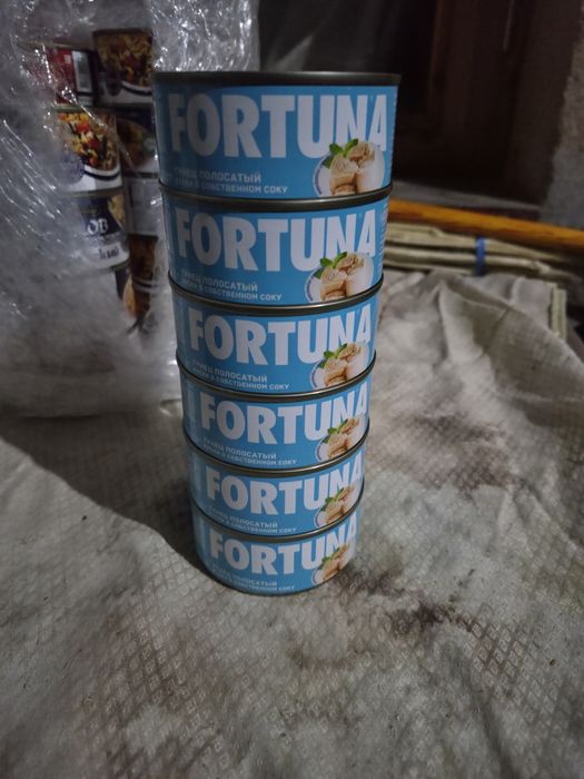 Тунец "FORTUNA" полосатый куски в собственном соку 150 гр