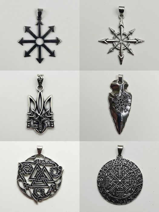 Кулон-Подвеска. Амулет, Медальон, Талисман, Оберег с Гайтаном.