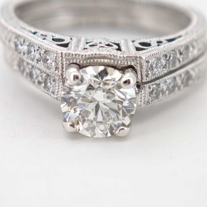Inel logodna 18k Tacori 1.02ct diamante