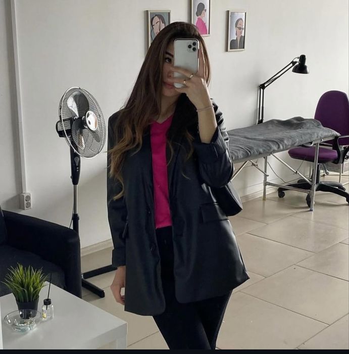 Пиджак эко кожа