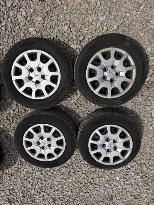4бр. жел. джанти с тасове 15” 5 х 114.3 със зимни гуми  за Hyundai i30