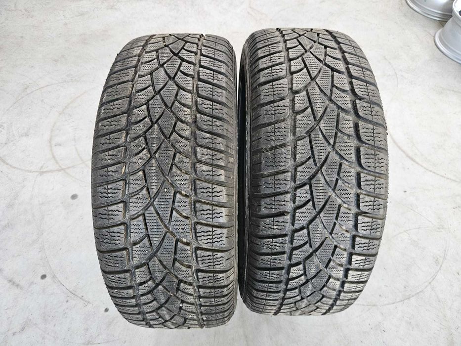 2 Anvelope de IARNA 225.50.17 'Dunlop' Runflat ; stare buna