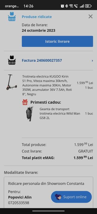 Trotineta Electrica Kuggo Kirin S1 PRO