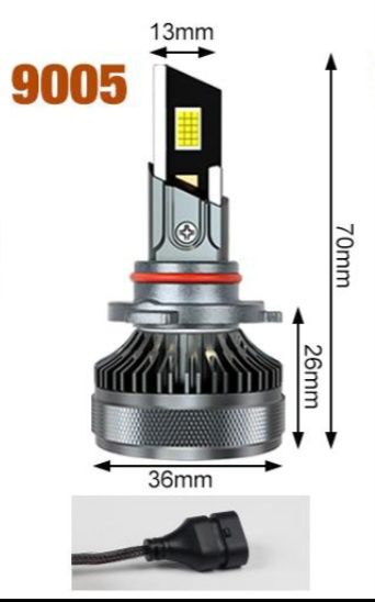 Becuri LED HB3 9005  Canbus 12V-24V  50000LM set 2buc