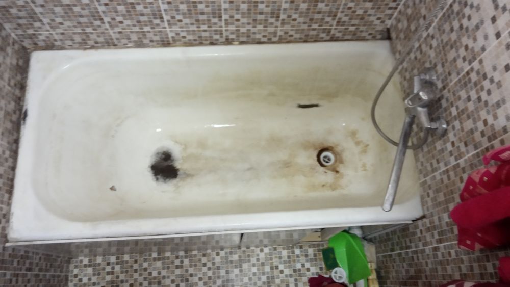 Реставрация ванн эмаллировкой и наливным акрилом