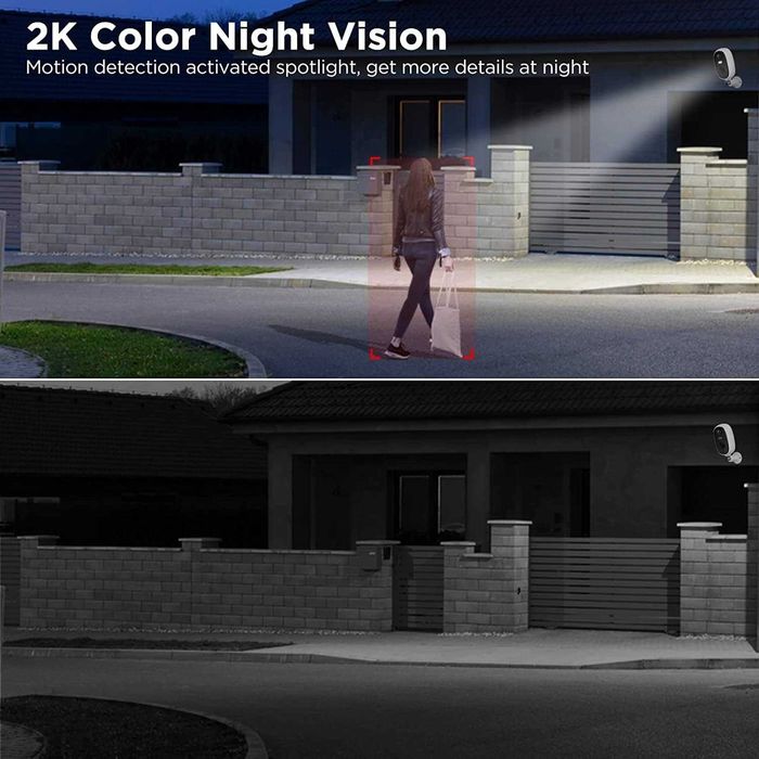 G-Homa Безжична камера за наблюдение, WiFi камера, 2-посочно аудио