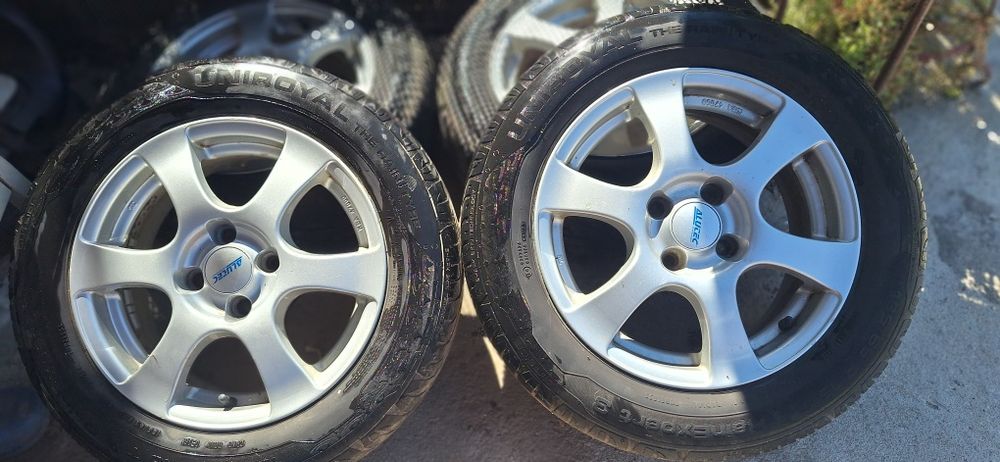 Vând jante Alutec , 185/65 R15 + cauciucuri de vara!