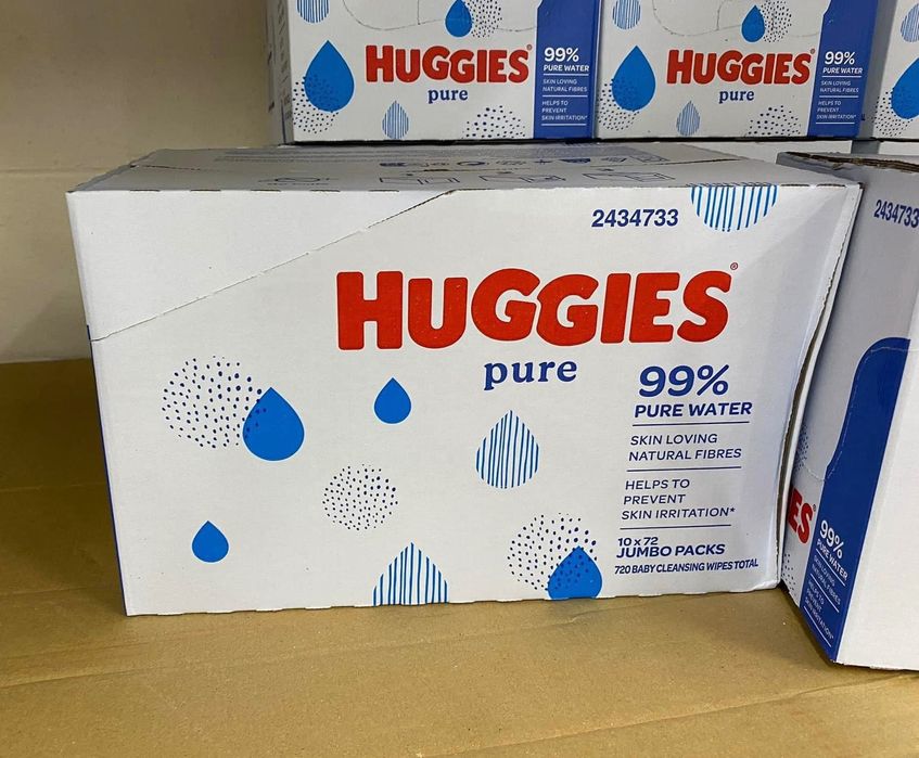 Мокри Кърпички “Huggies Pure 12x60 Pack”