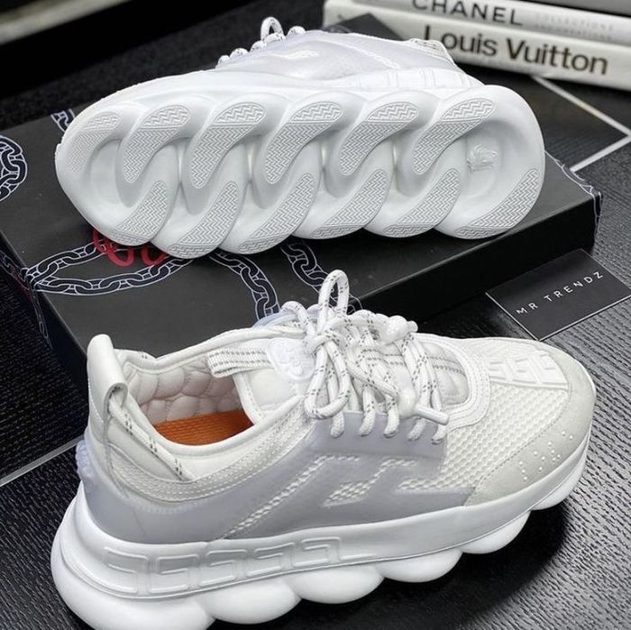 *STOC NOU* Versace Chain Reaction White - verificare colet
