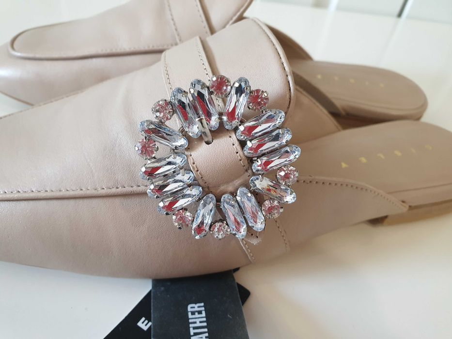 Обувки Sisley от естествена кожа