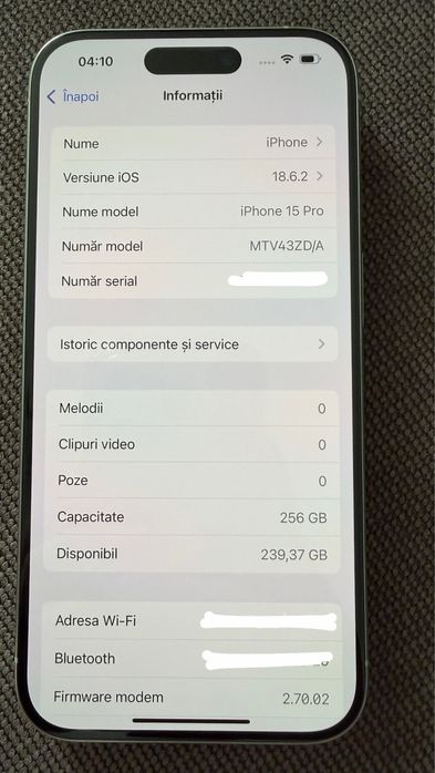 Iphone 15 pro 256GB