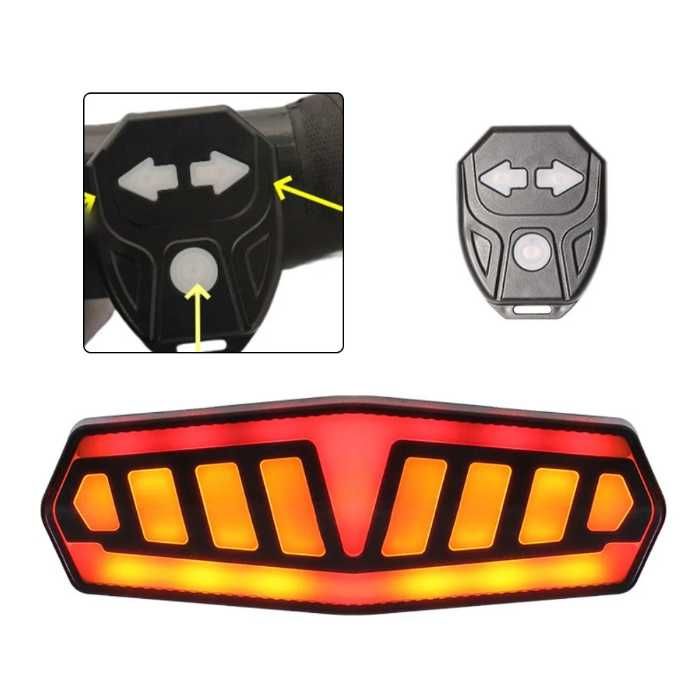 Стоп с мигачи за тротинетка, скутер, велосипед + дистанционно