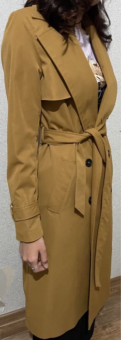 Тренч осенний длинный плащ 2023