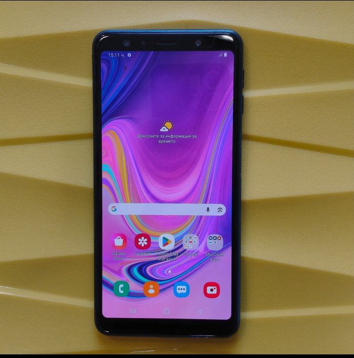 Продавам Samsung Galaxy A7 2018 / SM-A750FN / Dual SIM / Перфектно състояние + 2 кейса