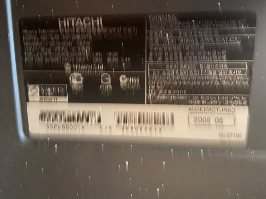 Продам телевизор в рабочем состоянии HITACHI