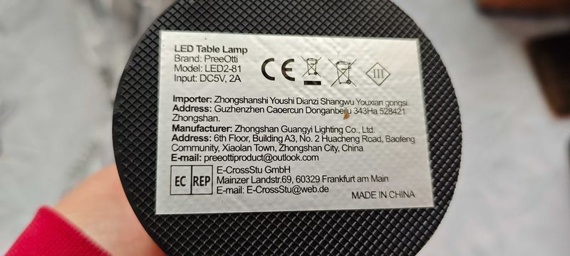 комплект от 2 Безжични ТЪЧ, LED настолни лампи презареждащи